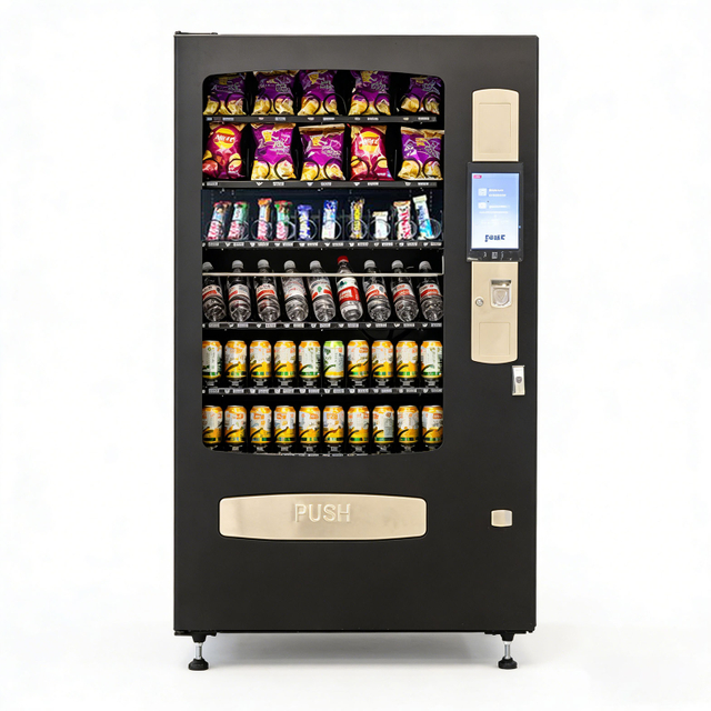 VCM-5000C10 combo vending machine, high capacity snack and drink vending machine