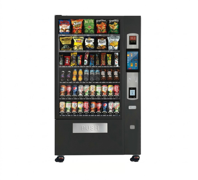 CV-5000C10 combo vending machine, high capacity snack and drink vending machine with touch screen