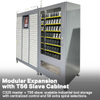 C325 master cabinet with T56 slave cabinet, modular industrial tool vending system with 56 spiral selections and centralized control