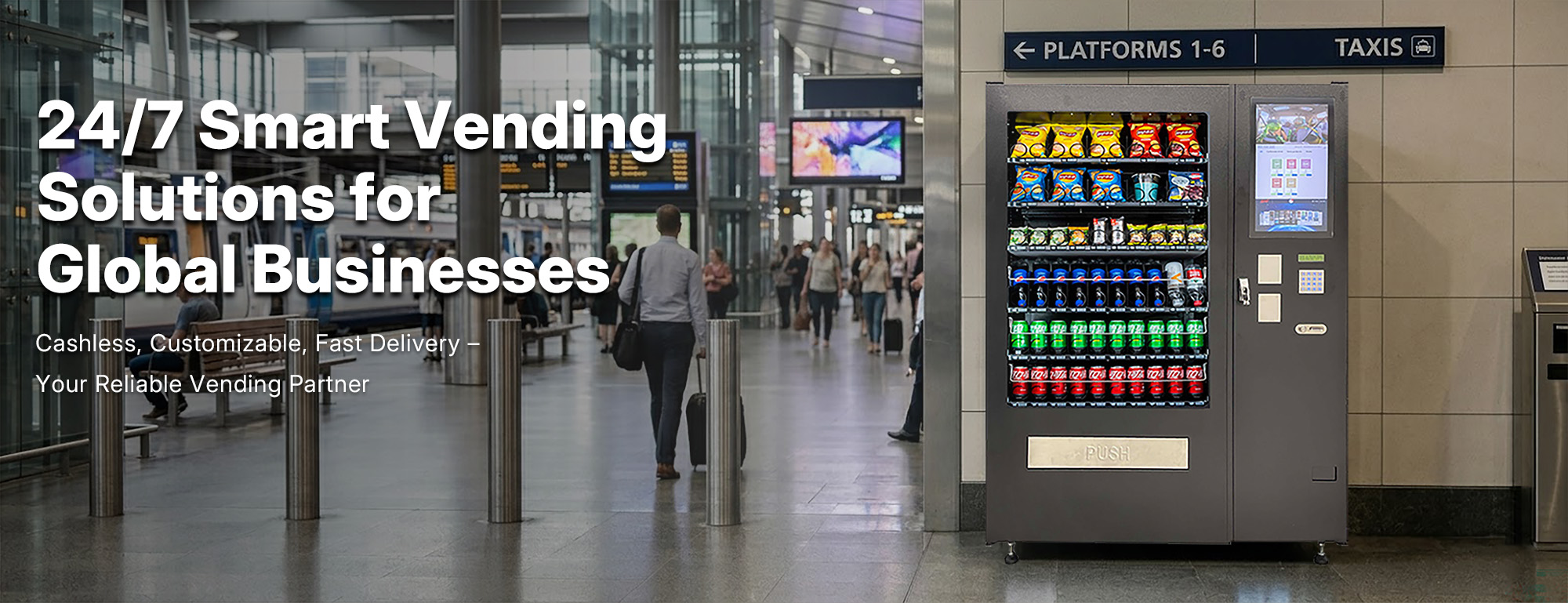 Vending Machine Supplier Banner | Custom Smart Vending Solutions