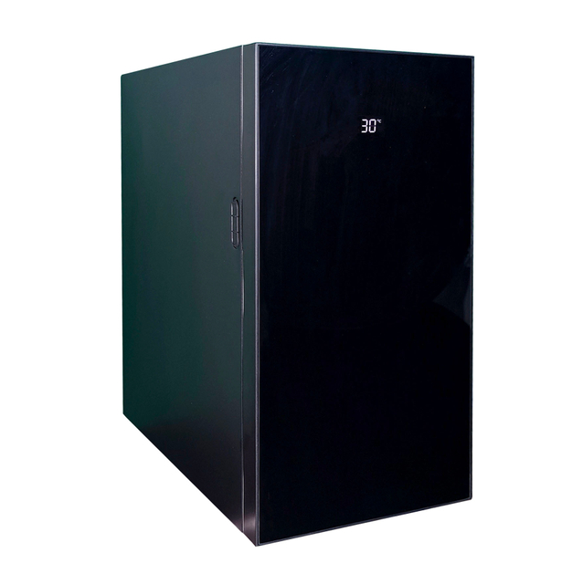 MC13D 13L commercial milk cooler, black glass foamed door milk fridge