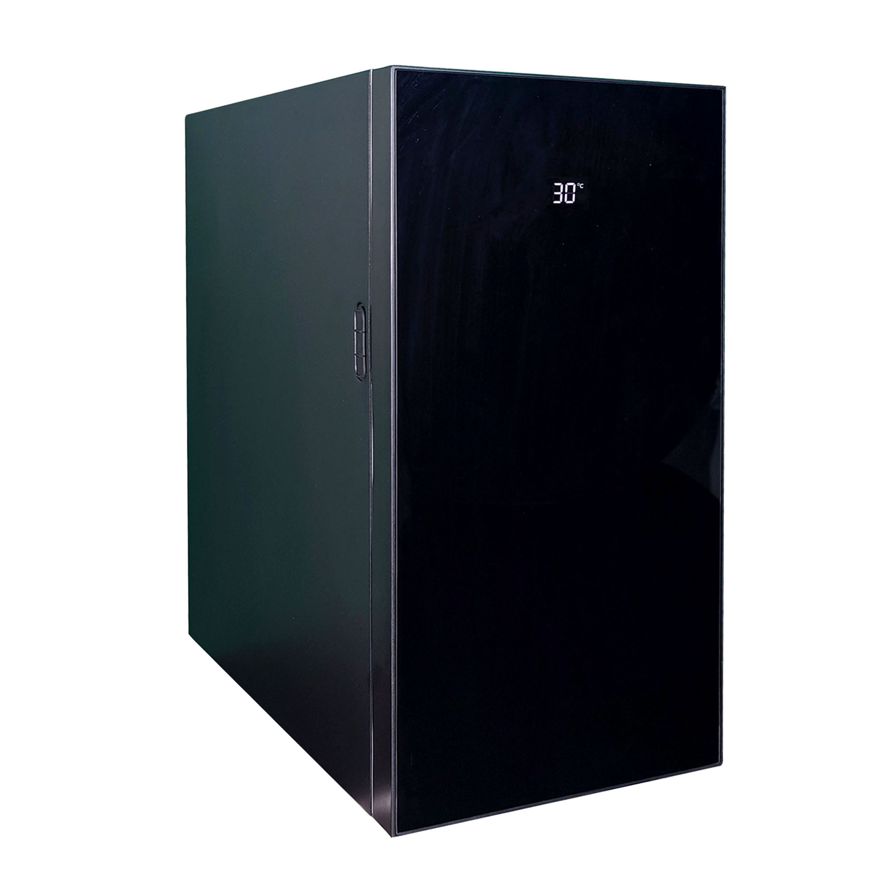 MC13D 13L commercial milk cooler, black glass foamed door milk fridge