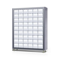 G54 Slave Locker, 54 grid industrial tool storage locker 120&times;120&times;450mm