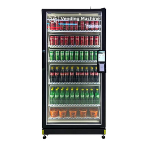 SJD-601C-R2IPS-NW gravity and visual recognition smart vending fridge for chilled drinks and fresh food