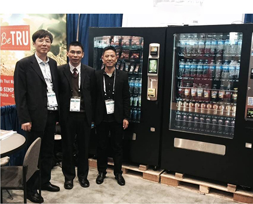 Nanjing Joint Smart team at vending machine trade show - China manufacturer