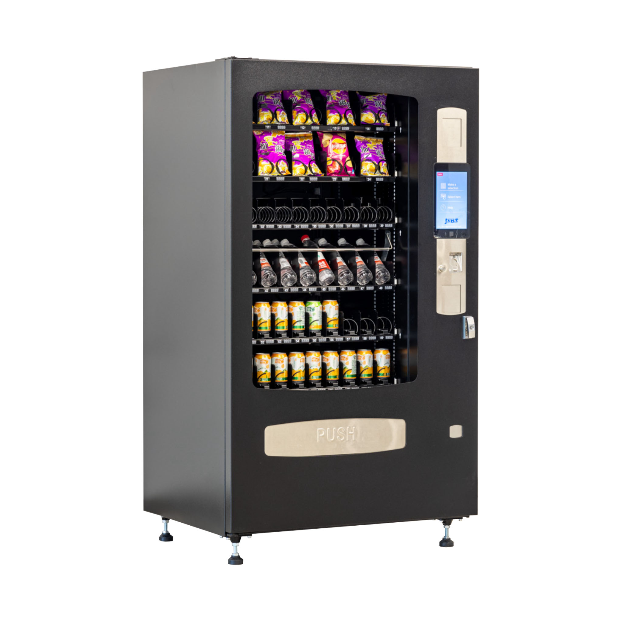 VCM-5000C10 combo vending machine, high capacity snack and drink vending machine