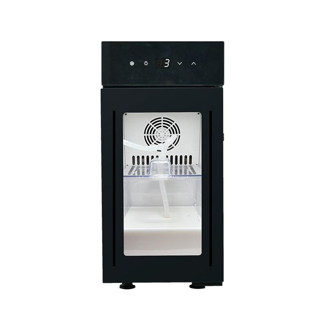 Compact Glass Door Commercial Milk Fridge with Temperature Display