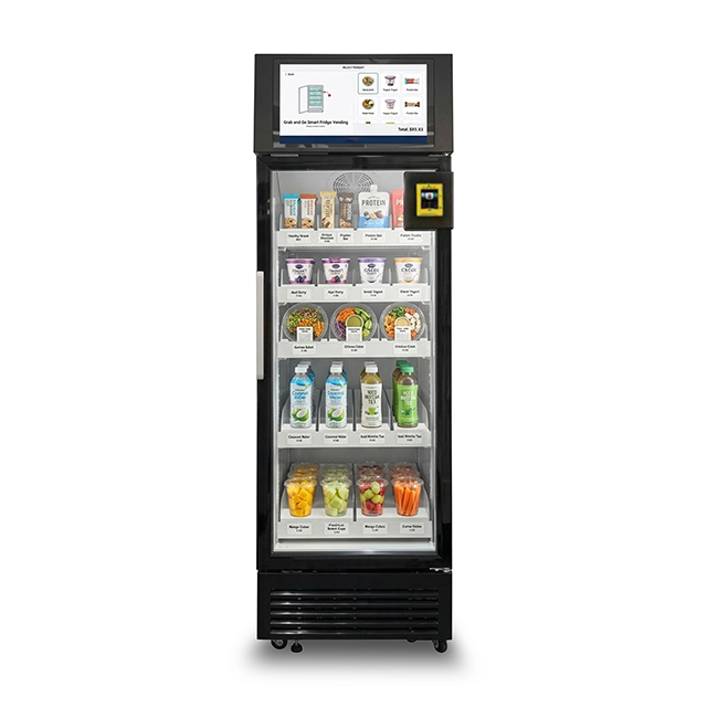 ZV-400W smart weighing vending fridge, 400L refrigerated cabinet