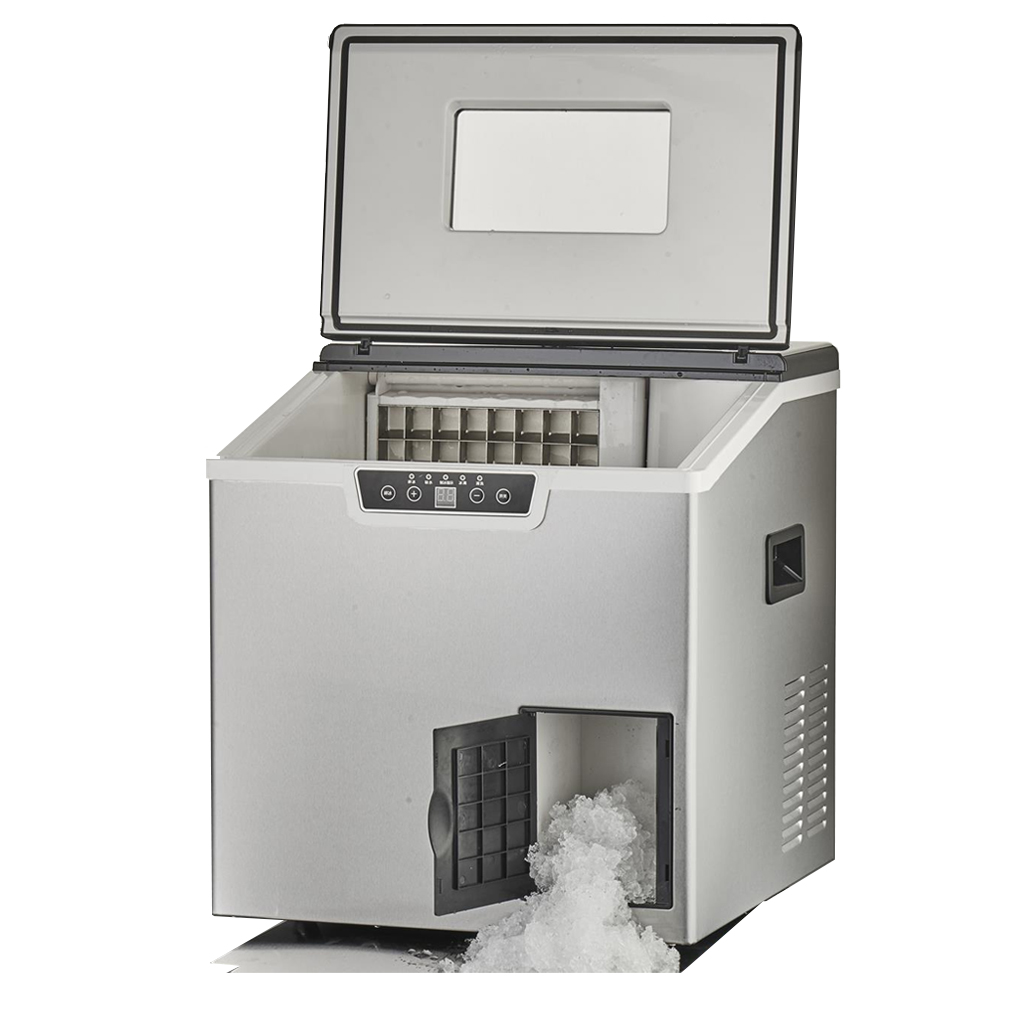 KIM20B household ice maker & shaver, cubic ice machine with adjustable ice size