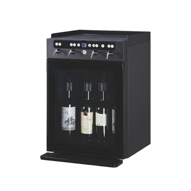 SC-4 wine dispenser, 4 bottle argon nitrogen wine preservation system single-door