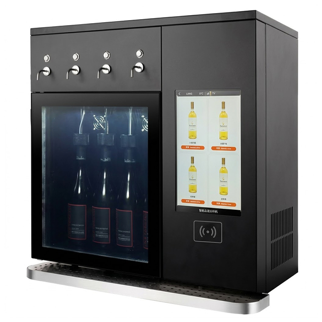 SC-4C-A QR code wine dispenser, 4 bottle smart wine preservation system