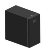 MC13D 13L commercial milk cooler, black glass foamed door milk fridge