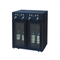 SC-4S wine dispenser, 4 bottle argon nitrogen wine preservation system double-door