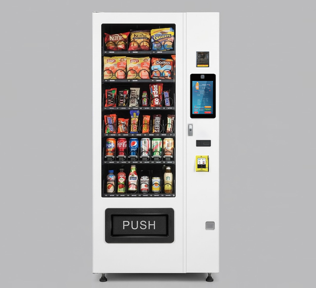 DV3000C10 touch screen vending machine, compact snack drink combo machine