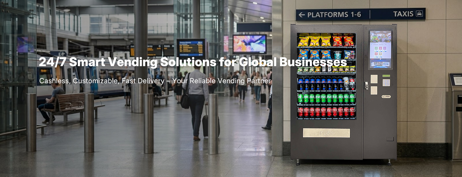 Vending Machine Supplier Banner | Custom Smart Vending Solutions
