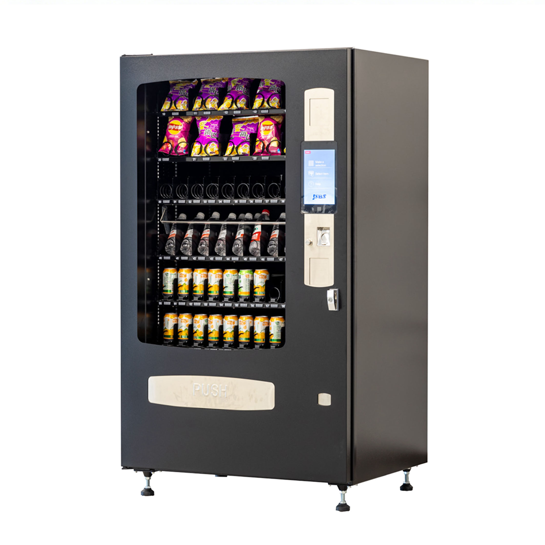 VCM-5000C10 combo vending machine, high capacity snack and drink vending machine