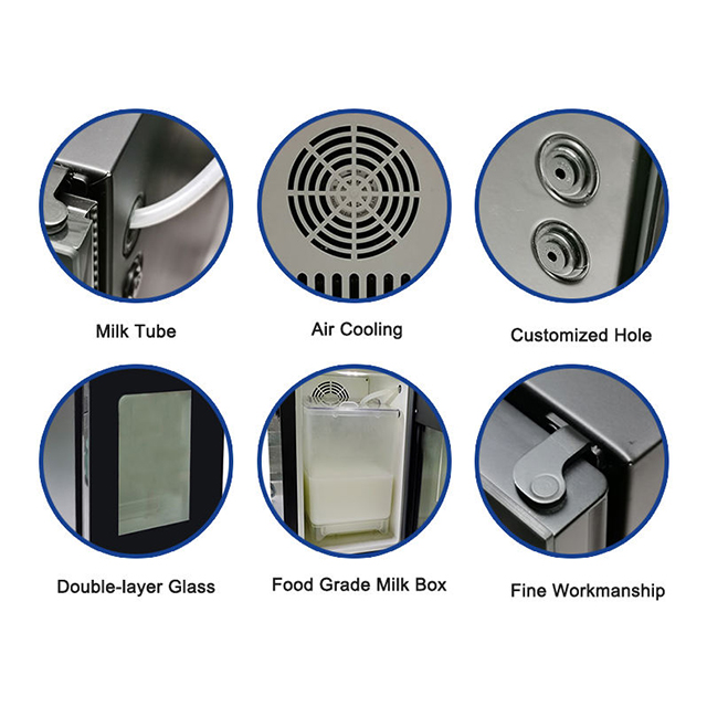 Energy Efficient Commercial Milk Cooler with R600a Refrigerant