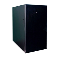 MC13D 13L commercial milk cooler, black glass foamed door milk fridge
