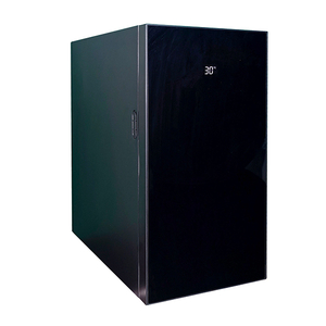 MC13D 13L commercial milk cooler, black glass foamed door milk fridge