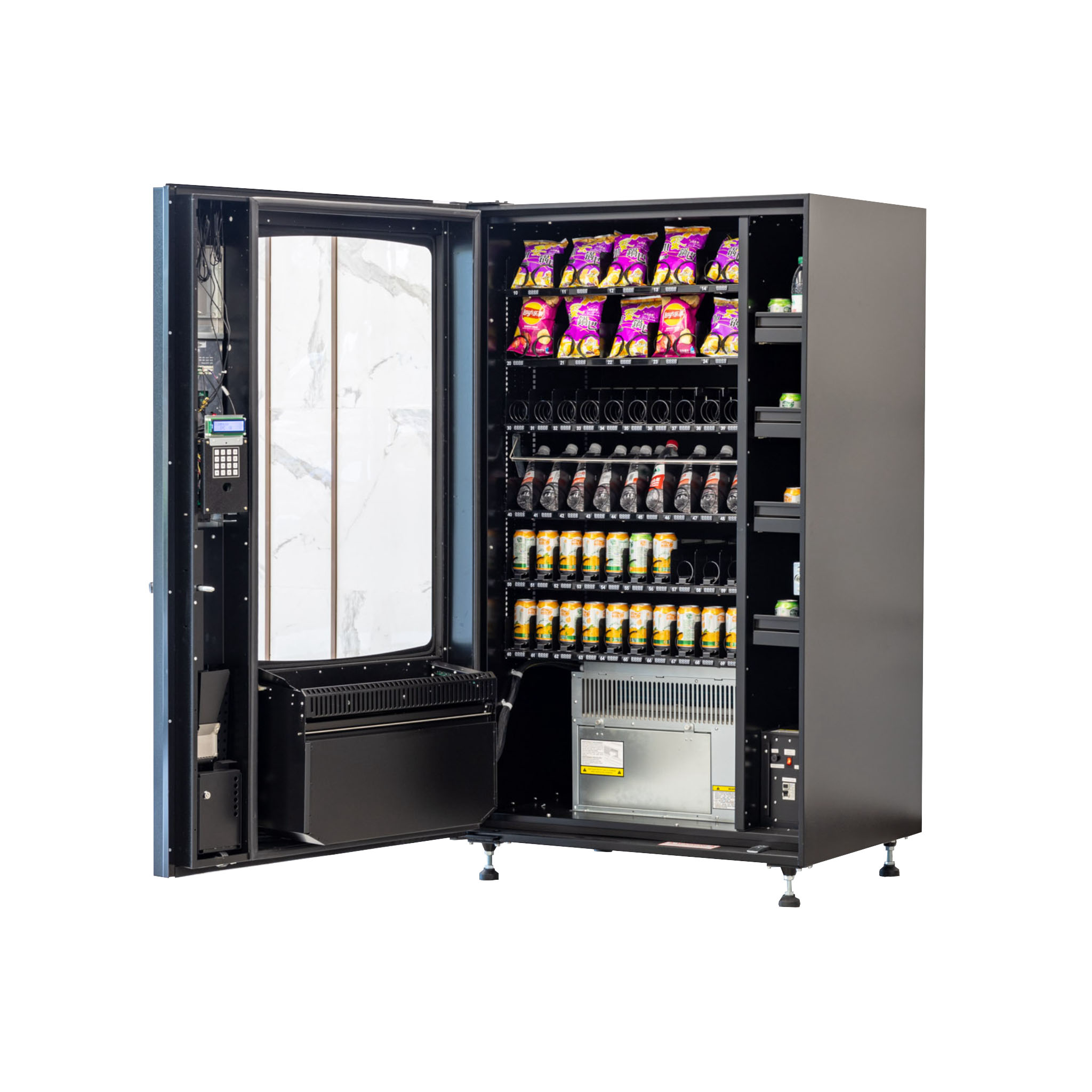 VCM-5000C10 combo vending machine, high capacity snack and drink vending machine