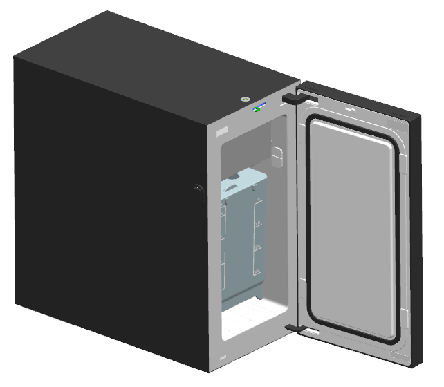 MC13D 13L milk cooler interior, 4.5L milk container compatible milk fridge