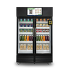 ZV-706W large smart weighing vending fridge, 706L double door cabinet