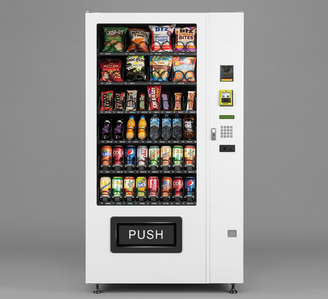 DV-4000 combo vending machine, mid capacity snack and drink vending machine