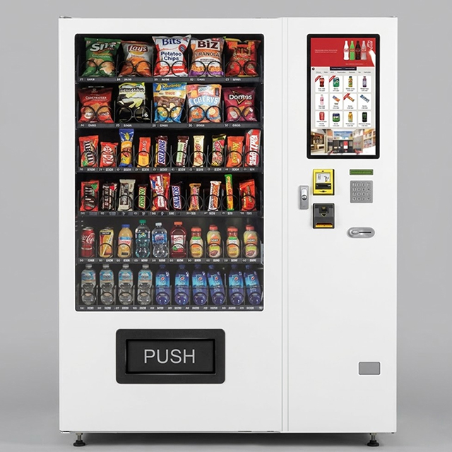 DV-5000C22 22 inch touch screen vending machine, high capacity snack drink combo machine