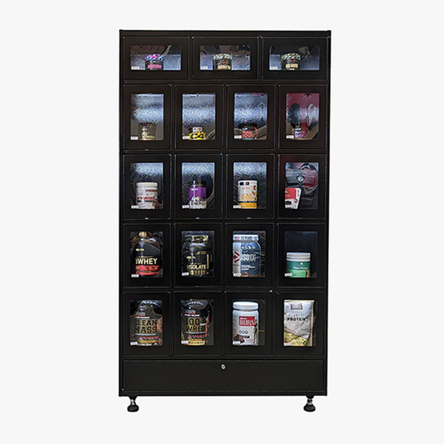 BV1900 19 lattice locker vending machine with LED lighting