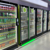 SJD-601C-R2IPS-NW gravity and visual recognition smart vending fridge for chilled drinks and fresh food