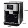 KIM15 desktop ice machine dimensions, 340*450*453mm household ice dispenser