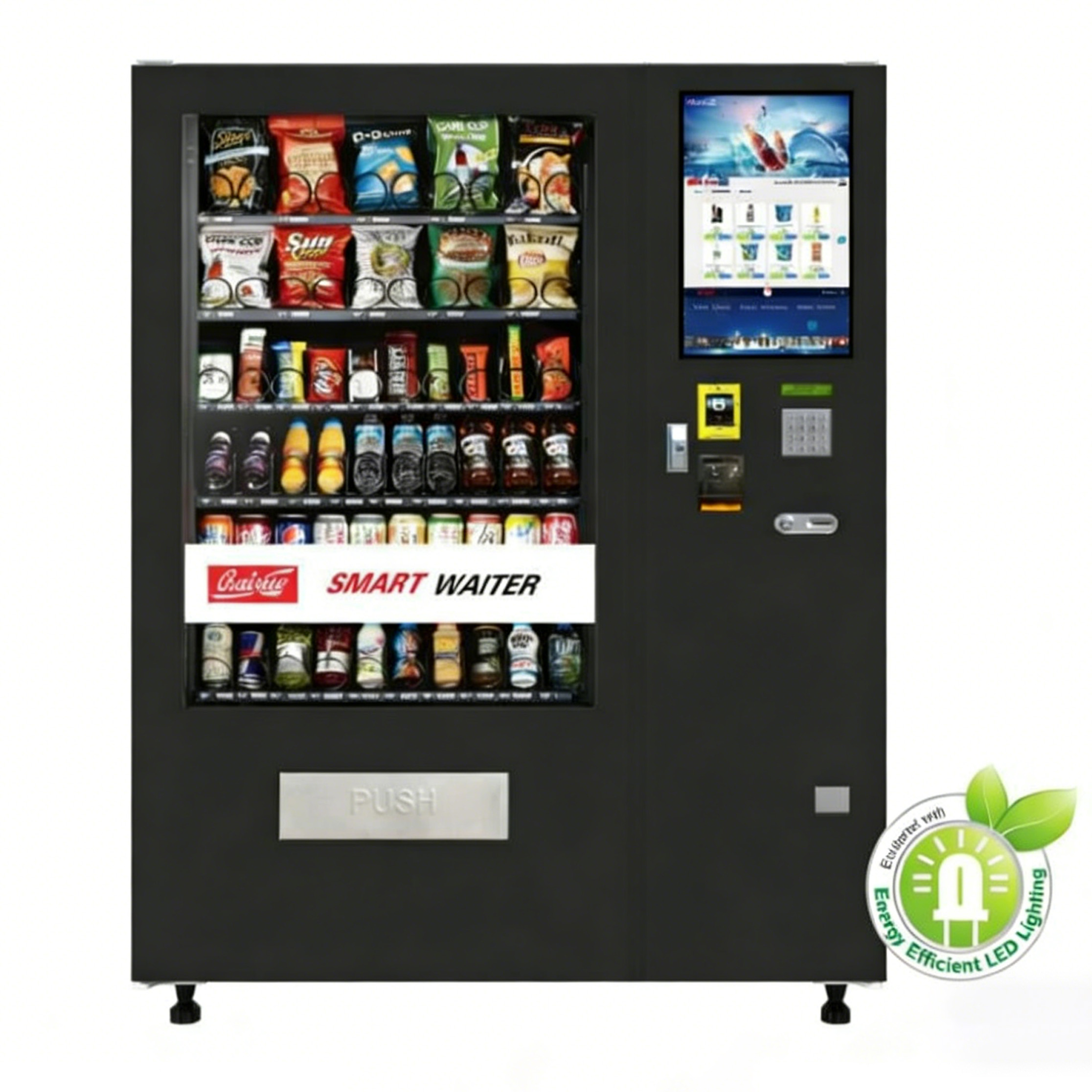 VCM3-5000SC22 combo vending machine, high capacity lifting vending machine with 21.5 inch touch screen