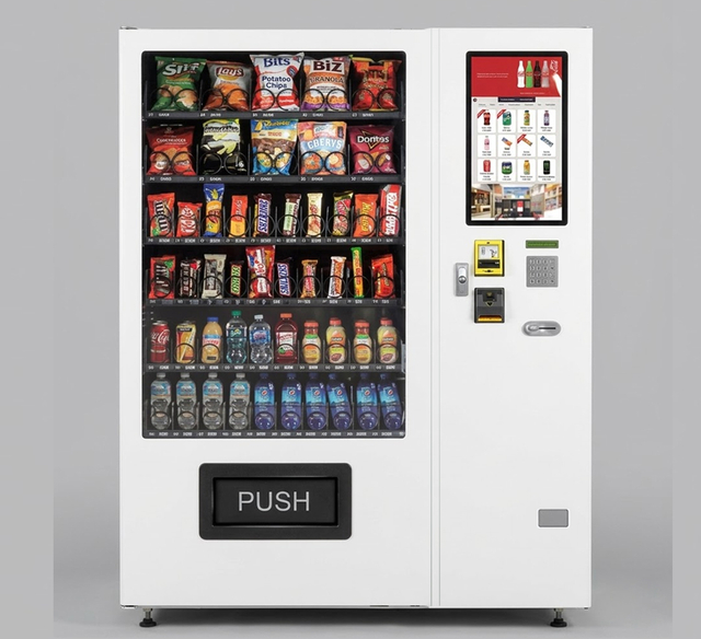 DV-5000C22 22 inch touch screen vending machine, high capacity snack drink combo machine