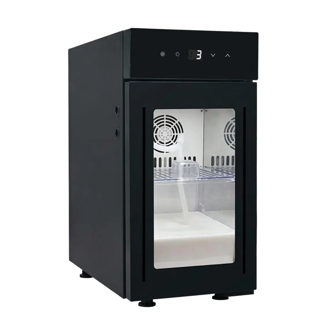 9L Glass Door Milk Cooler 