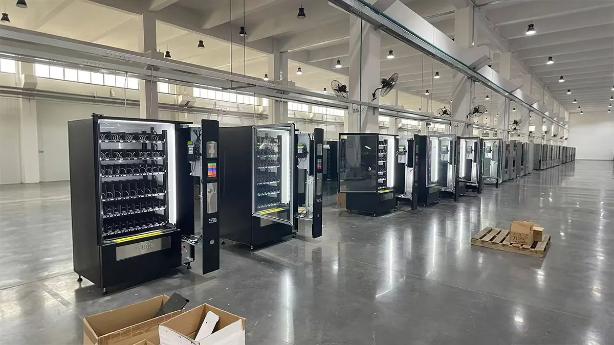 Nanjing Joint Smart Vending Machine Production Line in Workshop