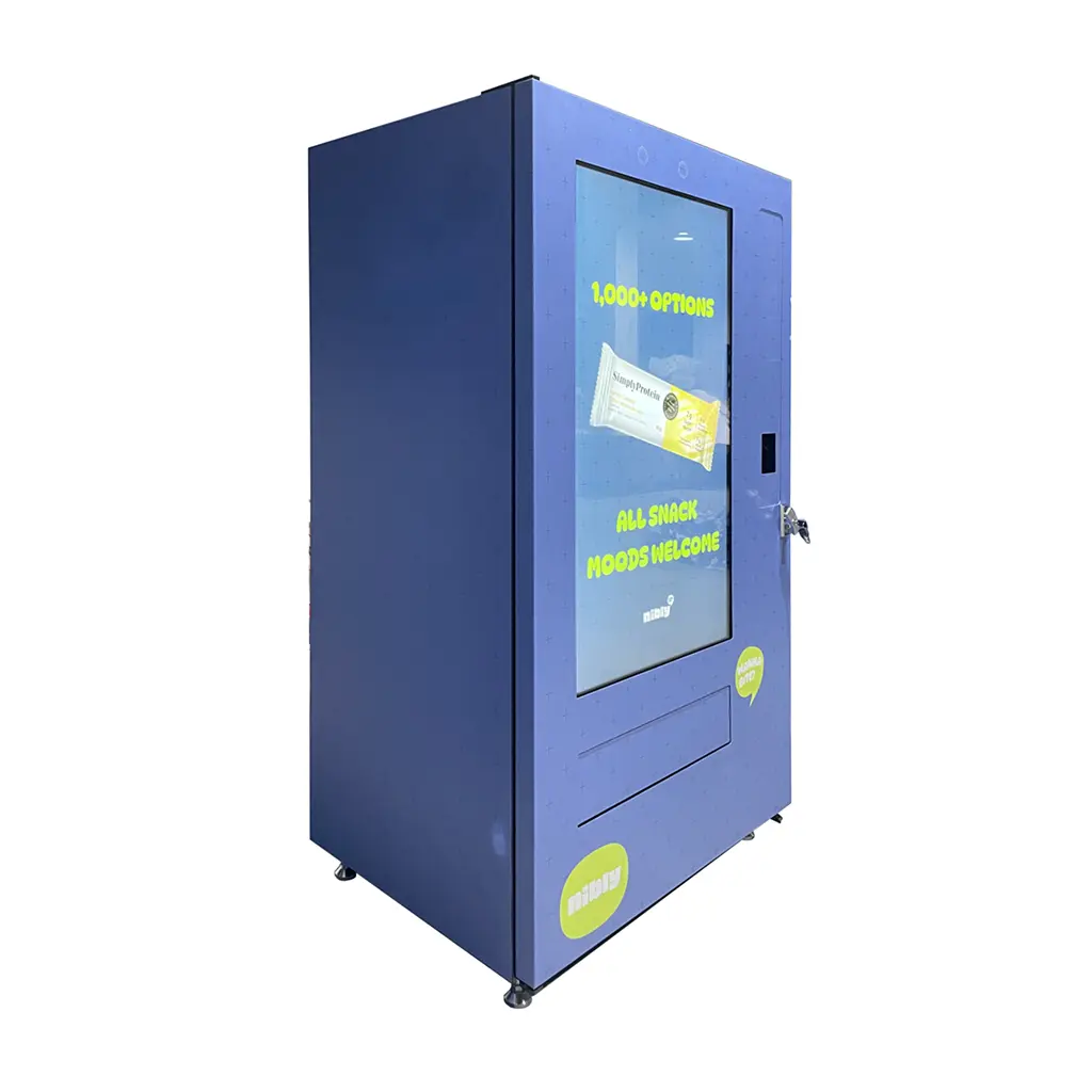 49-inch Touch Screen Vending Machine – Front View with Large Interactive Display