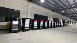 Finished Vending Machines Ready for Shipment