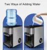 KIM20Y Ice Maker Two Water Adding Methods: Bottle & Manual Filling