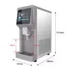 ANI-120A high-output commercial ice water machine oblique appearance and dimension specification drawing