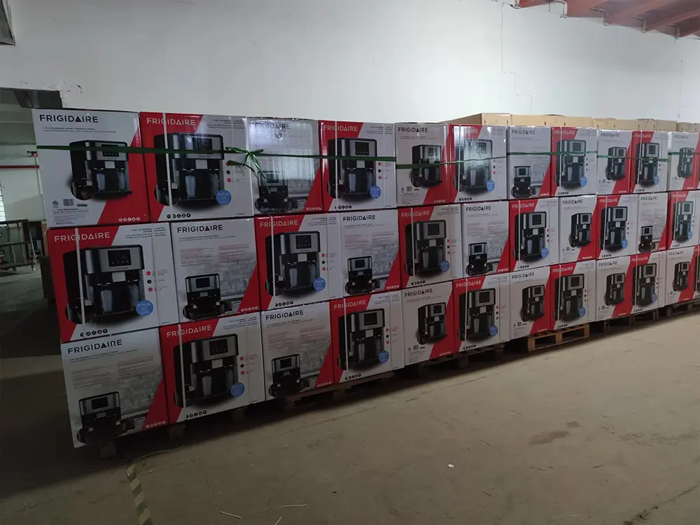 Ice Maker Finished Goods Warehouse - Bulk Stock Ready for Shipment